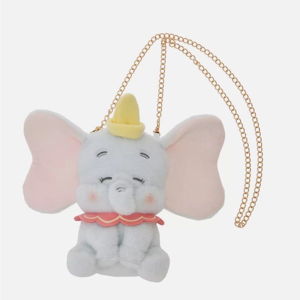 BNWT Disney Store Japan Dumbo Plush pochette pouch - chain not included🥳 - Picture 6 of 8